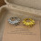 Moderner geometrischer Metallperlenring mit offenem Band,-Silber 2