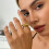 Metal Bead Ring Adjustable Size Ring Elegant Statement-Silver 6