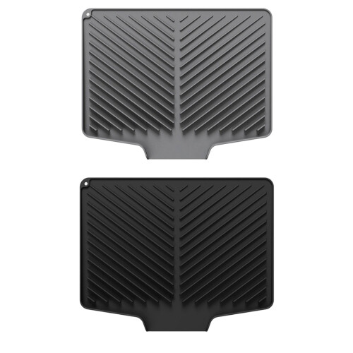 Large Flexible Drying Layer For Plates Bowls And Cutlery-Black 1