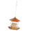 Distributeur moderne de nourriture pour oiseaux à montage-brun 1