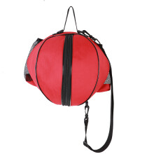 Sac de rangement pour ballons de sport avec poche inférieure séparée, sac en filet respirant et bandoulière réglable pour un transport facile et