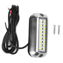 Luz LED marítima para barcos, em aço inoxidável 316, com amplo efeito de iluminação, fácil instalação em superfície, projetada para navios