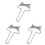 3Pcs Stainless Steel Dumpling Wrapper Cutter Pastry Dough Press Silver 1