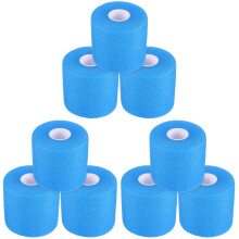 9Rolls Breathable Blue Sponge Sports Tape Shock Absorption Wraps