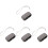 4Pcs Car Wiper Strip Repair Tool Black ABS Material Universal Use 1