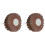2Pcs Red Abrasive Sandpaper Wheels Durable Polishing Tool for Woodwork 1