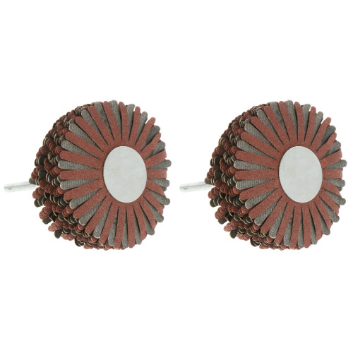 2Pcs Red Abrasive Sandpaper Wheels Durable Polishing Tool for Woodwork