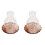 2Pcs Coffee Colored Glass Candle Covers Windproof Decorative Holders 1