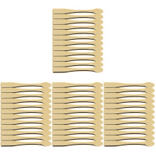 48Pcs Mini Golden Makeup Spatulas Cosmetics Cream Spoons for Skincare