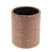 Golden Makeup Brush Holder Glitter Vanity Accessories