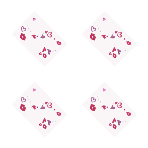 4Pièces Stickers PVC Multicolores Accessoires Fête