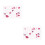 2Stk Valentinstag Gesichtssticker PVC Glitzer Party 1