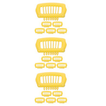 18Pcs Small Pet Hair Clippers Yellow ABS Dog Barrettes Puppy Hairpins