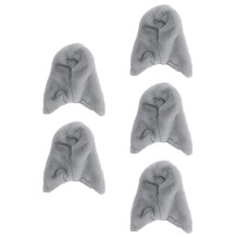 5Pcs Light Grey Cozy Plush Bird Nest Warm Winter Bed for Cage Use