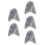 5Pcs Light Grey Cozy Plush Bird Nest Warm Winter Bed for Cage Use 1