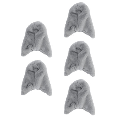 5Pcs Light Grey Cozy Plush Bird Nest Warm Winter Bed for Cage Use