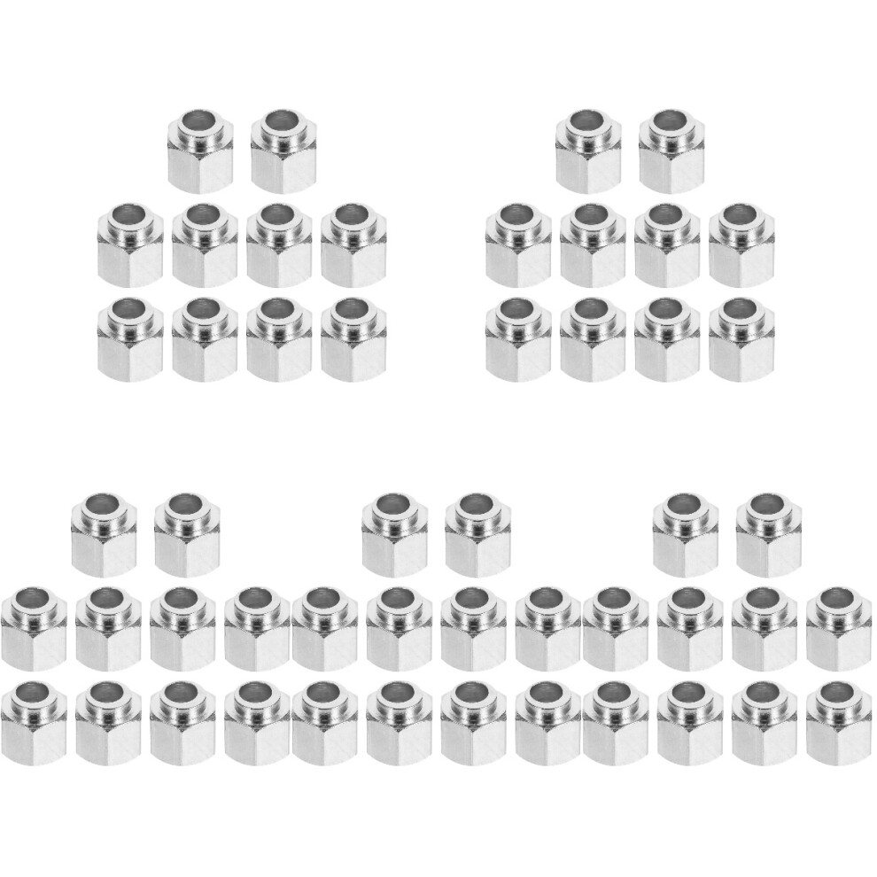 50Pcs Durable Carbon Steel Hand Twist Nuts Silver 3D Printer Accessory 3752152766019