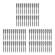 300Pcs Reusable Black Eyelash Separator Comb Eyebrow Brush Travel Tool