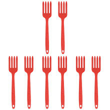 4 Count Kitchen Fork Cooking Silicone Utensils Mixing Pasta Forks