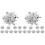 20Pcs Silver Cheer Pom Poms Durable Plastic Cheering Squad Accessories 1