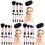 30Pcs Black Mini Makeup Brush Set Travel Friendly with Case 1