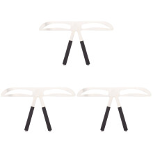 3Pcs Brow Stencils Eyebrow Ruler Tool Beige for Makeup Beginners
