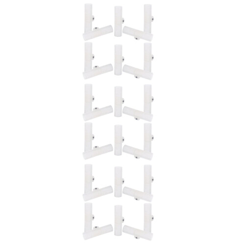 30Pcs White Plastic Pipe Corner Connector for Foldable Bath Tub Frames