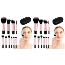 20Pcs Small Makeup Brush Set Travel Essentials Black Makeup Brush Kit