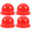 4Pcs Lightweight Plastic Red Warning Lamp Covers for Signal Lights 1