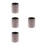4Pcs PU Makeup Brush Holder Multi Glitter Organizer Pen Pencil Storage 1