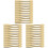 36Pcs Compact Golden Makeup Spatulas ABS Beauty Cream Applicators 1