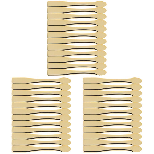 36Pcs Compact Golden Makeup Spatulas ABS Beauty Cream Applicators