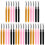 30Pcs Mascara Wands Silicone Lash Brushes with Lid Assorted Colors 1