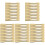 60Pcs Compact Cosmetic Spatulas Golden ABS Makeup Application Tools 1