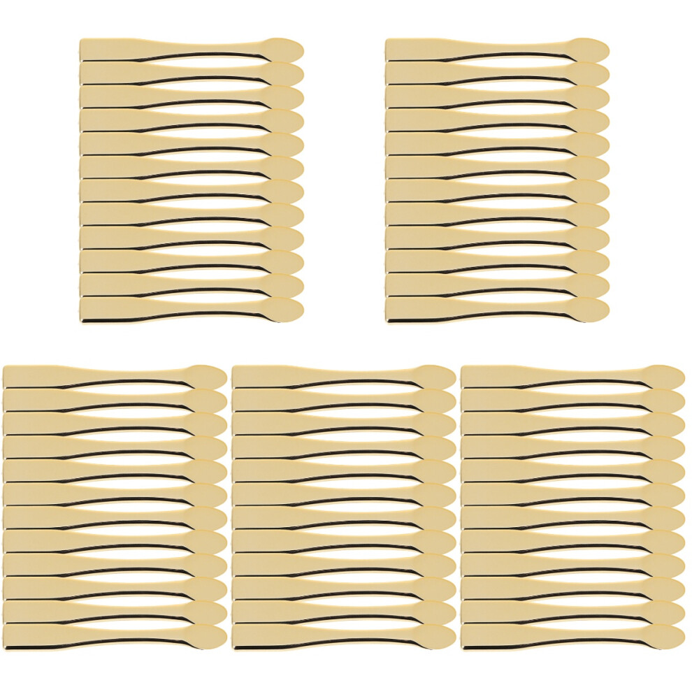 Villcase Golden 60Pcs Compact Cosmetic Spatulas Abs Makeup Application Tools