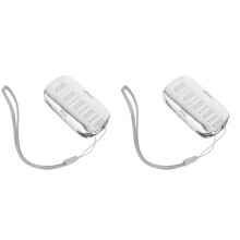2Pcs ABS Car Wiper Strip Repair Tool Durable Silver Auto Accessory