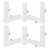 10Pcs Plastic L-Shape Pipe Joint for Foldable Bath Tub Support Frame 1