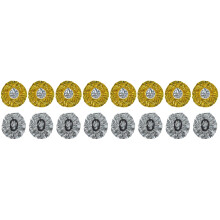16Pcs Disposable Tin Foil Hair Treatment Caps for Hair Dye and Care