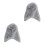 2Pcs Light Grey Bird Corner Blanket Soft Plush Cage Warm Nest 1