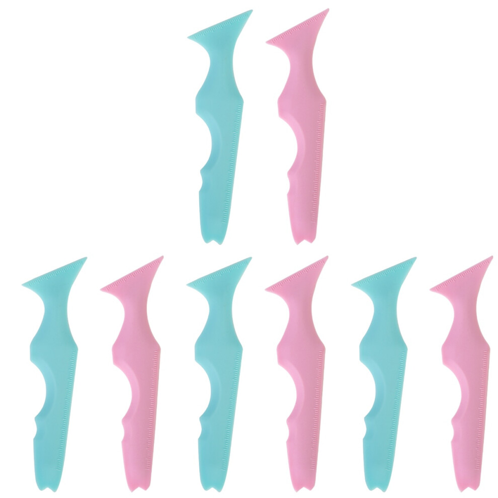Vaguelly 4 Pcs Eye Makeup Tool Eyeliner Applicator Silicone Mascara Stencil