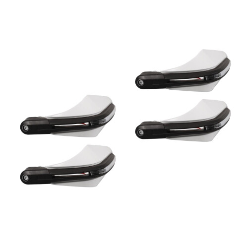 2Pcs Universal Motorcycle Handlebar Handguards with Bright Lights