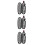 3Sets Portable Stainless Steel Picnic Tableware Set Outdoor Dinner Kit 1