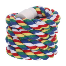 Colorful Cotton Rope Bird Perch Stand for Parrot Exercise and Play