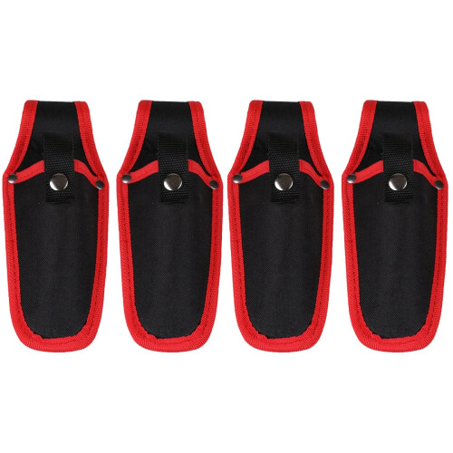 4Pcs Black Canvas Scissor Protector Lightweight Pruner Holder