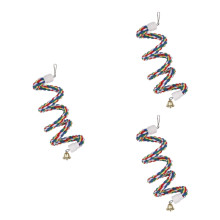 3Pcs Multi Cotton Rope Bird Stand for Parrot Climbing and Foraging