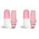 2Pcs Windproof Pink Compact Umbrella with Portable Capsule Case 1
