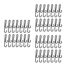 720Pcs Plastic Curved Sock Hanger Hooks Black for Shop and Laundry Use