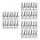 720Pcs Plastic Curved Sock Hanger Hooks Black for Shop and Laundry Use 1