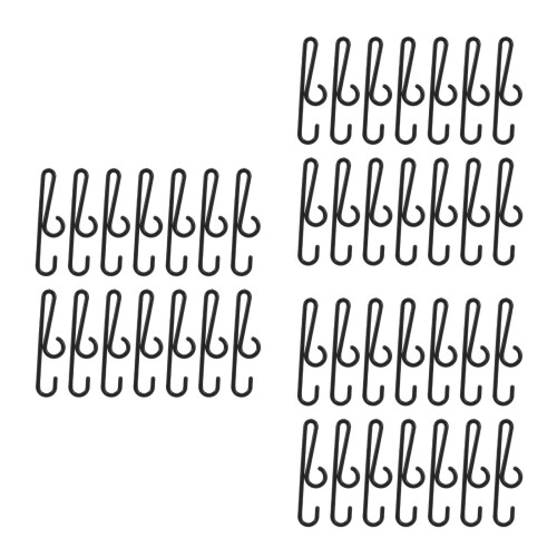 720Pcs Plastic Curved Sock Hanger Hooks Black for Shop and Laundry Use
