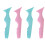 2 Pack Eye Liner Stencil Tool Silicone Applicator Eyeliner Stencils 1